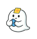 ちびぽちゃおばけの手振り劇場（個別スタンプ：10）