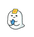 ちびぽちゃおばけの手振り劇場（個別スタンプ：14）