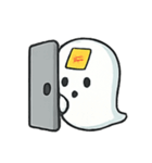 ちびぽちゃおばけの手振り劇場（個別スタンプ：16）
