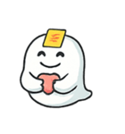 ちびぽちゃおばけの手振り劇場（個別スタンプ：18）