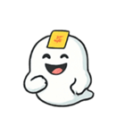 ちびぽちゃおばけの手振り劇場（個別スタンプ：22）