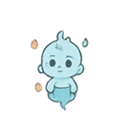 おばけベビー水盆あそび（個別スタンプ：2）