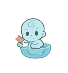 おばけベビー水盆あそび（個別スタンプ：3）