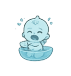 おばけベビー水盆あそび（個別スタンプ：9）