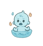 おばけベビー水盆あそび（個別スタンプ：10）