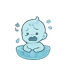 おばけベビー水盆あそび（個別スタンプ：11）