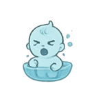 おばけベビー水盆あそび（個別スタンプ：13）