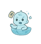 おばけベビー水盆あそび（個別スタンプ：14）