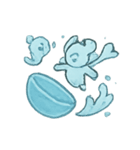 おばけベビー水盆あそび（個別スタンプ：15）