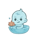 おばけベビー水盆あそび（個別スタンプ：19）