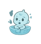おばけベビー水盆あそび（個別スタンプ：20）