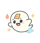 あかいちゃん ゆるかわおばけ（個別スタンプ：4）