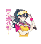おしゃれJK★テニス部の日常（個別スタンプ：1）