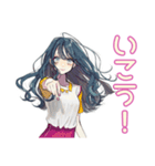 おしゃれJK★テニス部の日常（個別スタンプ：7）