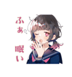 美術部の制服女子高生♡日常（個別スタンプ：40）