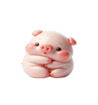 ピンクぶた話しかけるな（個別スタンプ：10）