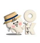 ぷっくりまるしまさんとおばけさん（個別スタンプ：4）