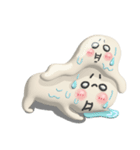 ぷっくりまるしまさんとおばけさん（個別スタンプ：22）