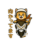 スクーターに乗る猫の日常会話（個別スタンプ：9）