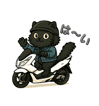 スクーターに乗る猫の日常会話（個別スタンプ：15）