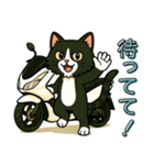 スクーターに乗る猫の日常会話（個別スタンプ：21）