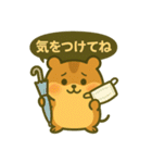ゆるかわハムスターの毎日送れるスタンプ（個別スタンプ：9）