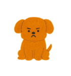 ほっこりクレヨン犬スタンプ（個別スタンプ：1）