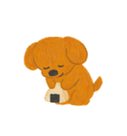 ほっこりクレヨン犬スタンプ（個別スタンプ：5）