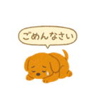 ほっこりクレヨン犬スタンプ（個別スタンプ：6）