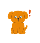 ほっこりクレヨン犬スタンプ（個別スタンプ：35）