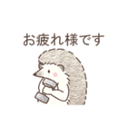 毎日使える＊ハリネズミと筋トレ（個別スタンプ：1）