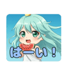 感謝を伝えるみなみちゃんスタンプ（個別スタンプ：5）