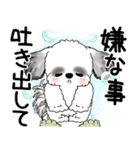 B＆W シーズー犬 2025 「悟りました」（個別スタンプ：7）