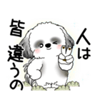 B＆W シーズー犬 2025 「悟りました」（個別スタンプ：22）