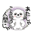 B＆W シーズー犬 2025 「悟りました」（個別スタンプ：25）