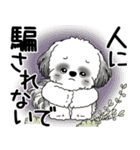 B＆W シーズー犬 2025 「悟りました」（個別スタンプ：35）