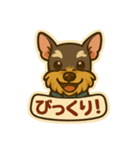 ミニシュナシュナウザーしょこらのスタンプ（個別スタンプ：12）