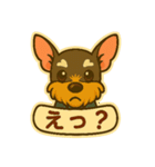 ミニシュナシュナウザーしょこらのスタンプ（個別スタンプ：15）