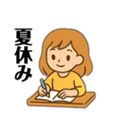 資格試験勉強に毎日学生社会人が使用挨拶（個別スタンプ：3）