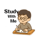 資格試験勉強に毎日学生社会人が使用挨拶（個別スタンプ：23）