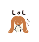 英語で話すよ！コッペちゃん（個別スタンプ：3）