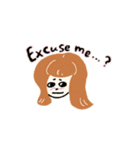 英語で話すよ！コッペちゃん（個別スタンプ：9）