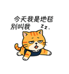 ダメダメ茶トラ猫！ただのぐうたら（個別スタンプ：9）