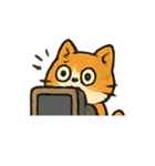 こわがりにゃんこおばけ逃亡劇（個別スタンプ：23）