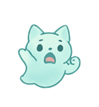 ゴースト子猫 幽霊行進（個別スタンプ：14）
