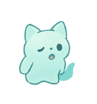 ゴースト子猫 幽霊行進（個別スタンプ：18）