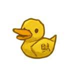 おばけ金の紙アヒル参上（個別スタンプ：1）