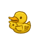 おばけ金の紙アヒル参上（個別スタンプ：2）