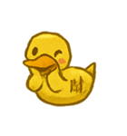 おばけ金の紙アヒル参上（個別スタンプ：3）