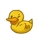 おばけ金の紙アヒル参上（個別スタンプ：5）